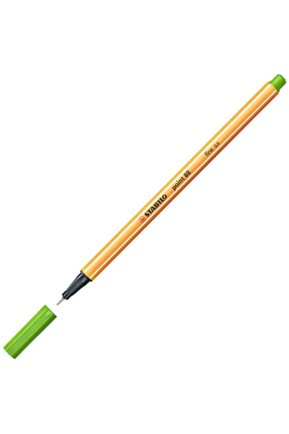 Stabilo Keçe Uçlu İnce Kalem 88 Point 0.4 MM Yaprak Yeşili 88/43 (10 Lu Paket) ürün görseli 1