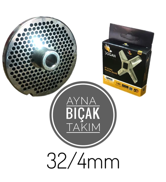 Kıyma Makine Ayna Bıçağı Takım 32/4 mm ürün görseli 1