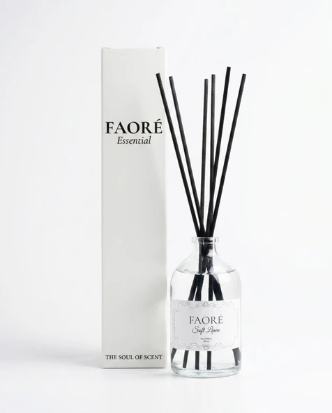 Faoré Essential SOFT LINEN Çubuklu Oda Kokusu 100 ml ürün görseli 1