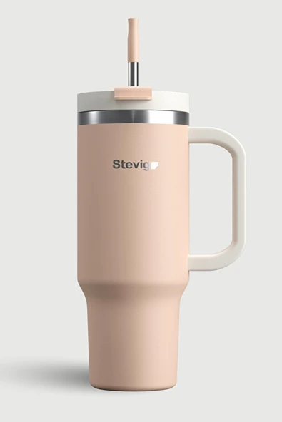 Stevig 2 Moods Tuck-in Tumbler Sızdırmaz Çelik Termos 900 ML Bisque ST-239 ürün görseli 1