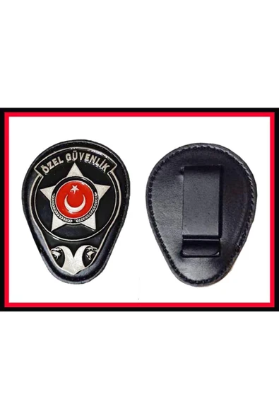 Özel Güvenlik Kemer Bel Rozeti Deri Yeni Model ürün görseli 1