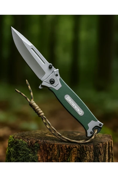 Browning Haki Paracodlu Kamp Çakısı 21cm - Resim 2