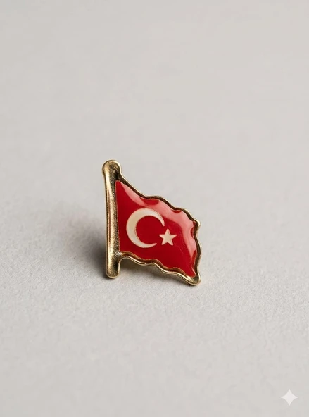 Türk Bayrağı Yaka Rozeti ürün görseli 1
