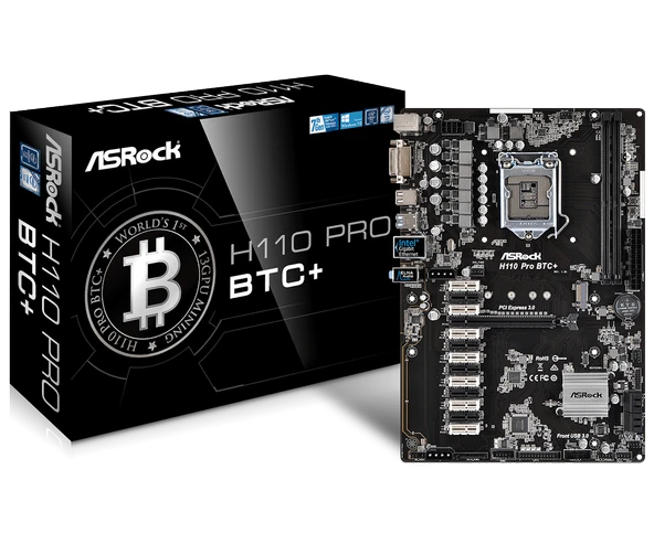 ASRock Q270 PRO BTC+ 6.Gen, 7.Gen (H110) Anakart ürün görseli 1