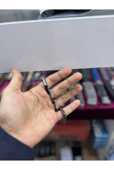 İnce Yüzüklü Model koyu Gri ürün görseli 1