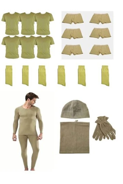 Acemi Bedelli Asker Kışlık Seti Basic Set 6lı ürün görseli 1
