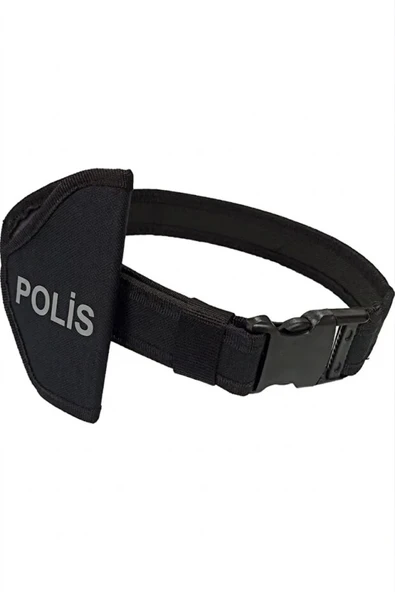 Çocuk Palaskası ve Tabanca Kılıfı Seti Siyah ürün görseli 1