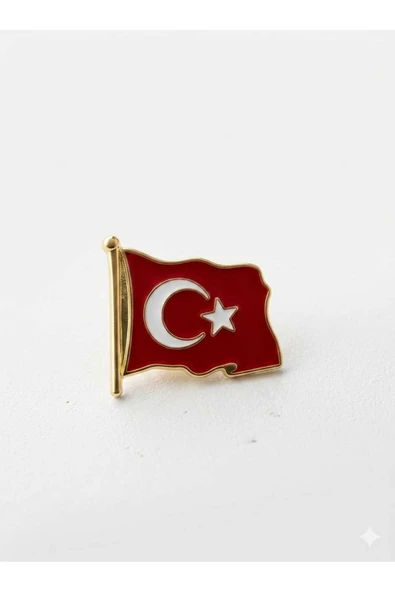 Büyük Türk Bayraklı Yaka Rozeti ürün görseli 1