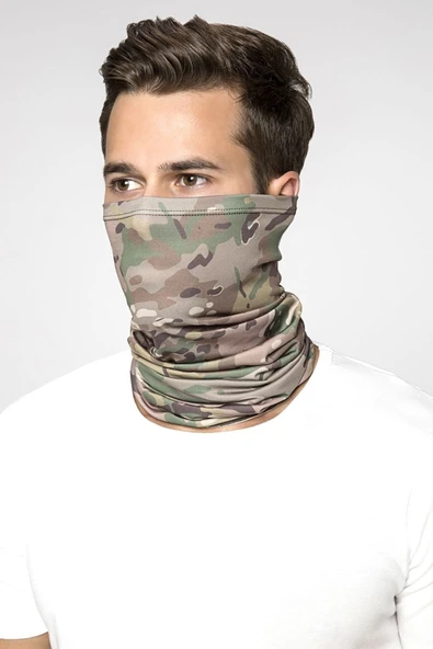Microfiber Boyunluk Kamuflaj Multicam Buff ürün görseli 1
