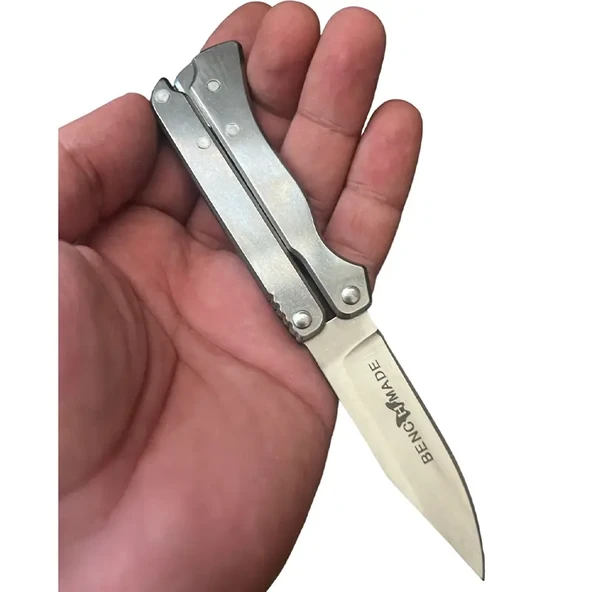 Benchmade Katlanabilir cakı Metal Gümüş - Resim 3