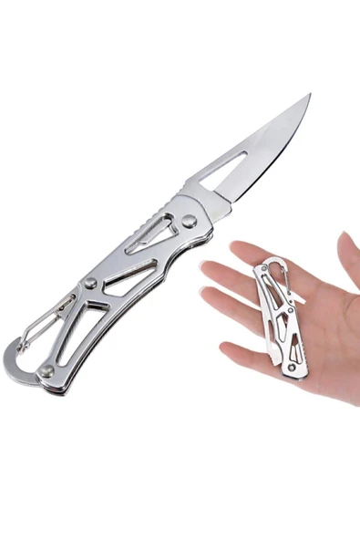 Mini Katlanır Çakı Paslanmaz Çelik Cep Çakısı Anahtarlıklı EDC Çakı ürün görseli 1