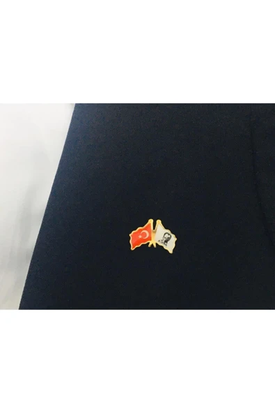 Atatürk ve Türk Bayrağı Yaka Rozeti kırmızı-beyaz ürün görseli 1