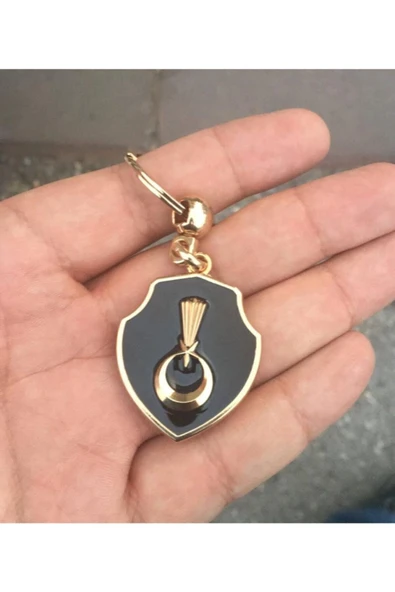 Jandarma Temalı Çift Taraflı Anahtarlık Mine Kaplama Oto Boyalı ürün görseli 1