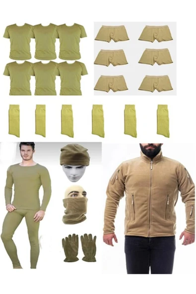 Acemi ve Bedelli Asker Kışlık Seti Polarlı Set ürün görseli 1