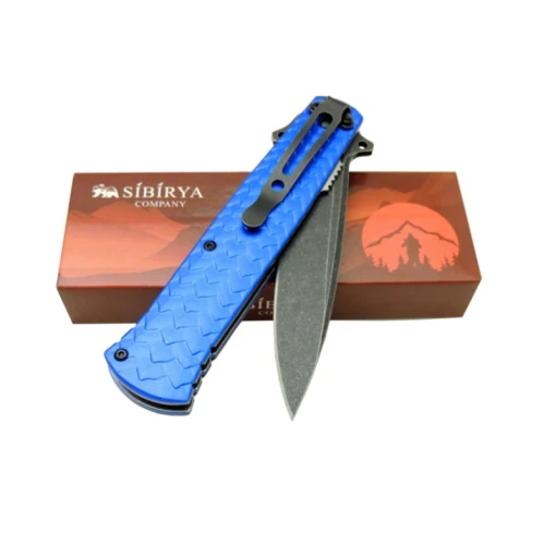 Ejder Kabartmalı Model Çakı Mavi 21cm - Resim 2