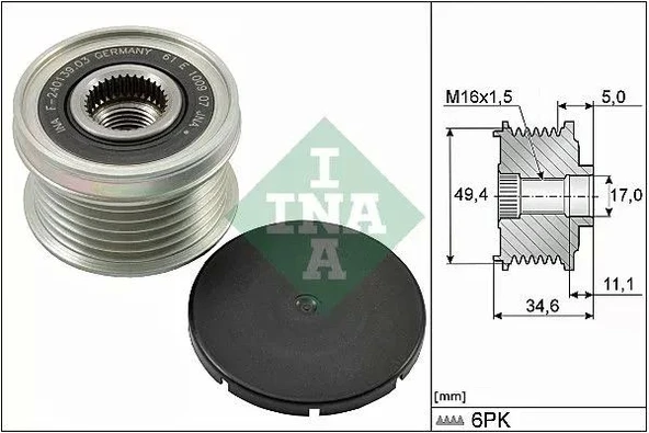 ŞARZ GERGİ KASNAĞI 1,4 TSI 1,6 FSI ürün görseli 1