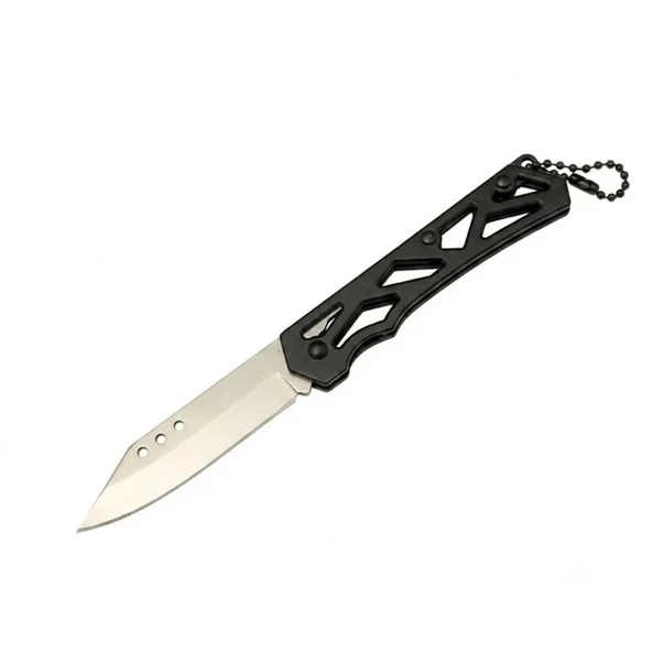 Kamp, Outdoor Paslanmaz Çelik 16 cm Siyah Saplı Cep Çakı ürün görseli 1