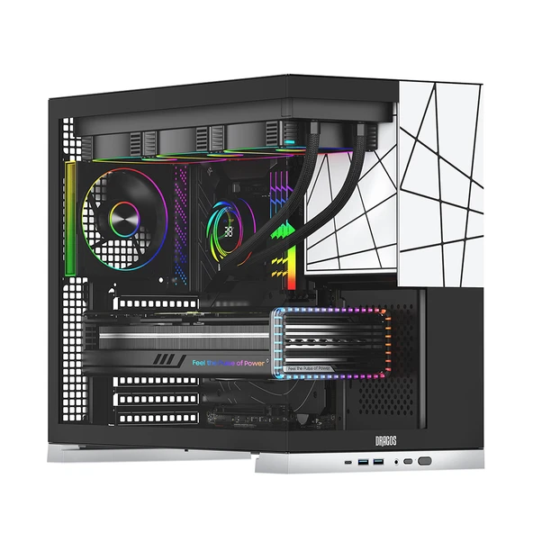 Dragos Prizma 5x ARGB Fan 750W Beyaz