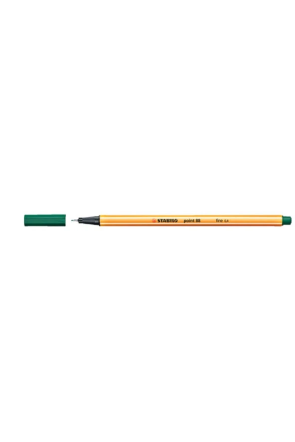 Stabilo Keçe Uçlu İnce Kalem 88 Point 0.4 MM Çam Yeşili 88/53 (10 Lu Paket) ürün görseli 1