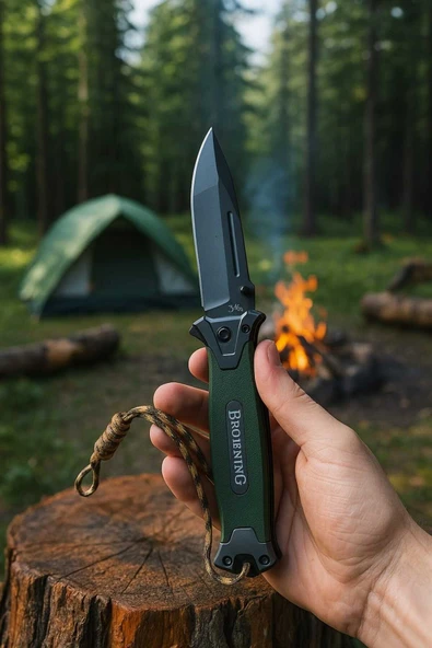 Browning Haki Paracodlu Kamp Çakısı 21cm - Resim 3