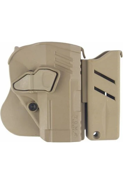 Baretta F92 ve Yavuz 16 Toma Uyumlu Polimer Şarjörlü Kılıf siyah ve çöl renk ürün görseli 1
