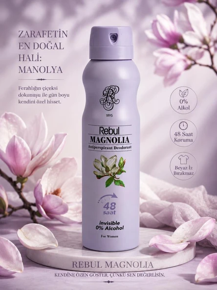 Rebul Kadın Sprey Deodorant Magnolia 150 Ml ürün görseli 1