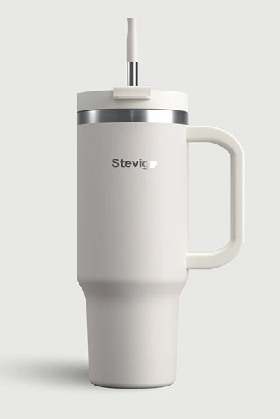 Stevig 2 Moods Tuck-in Tumbler Sızdırmaz Çelik Termos 900 ML White Sand ST-242 ürün görseli 1