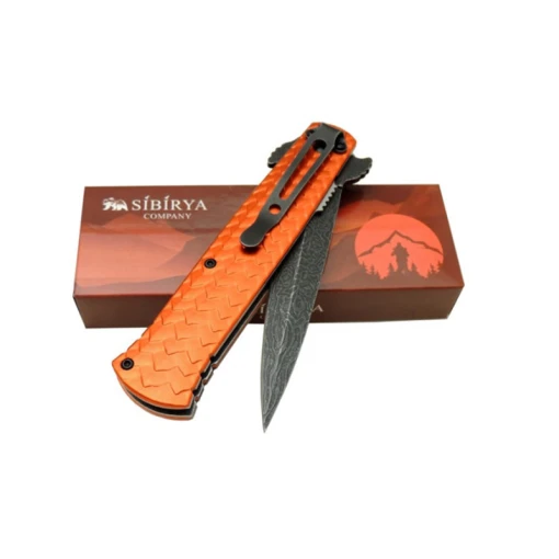 Ejder Kabartmalı Model Çakı Turuncu 21 cm - Resim 2