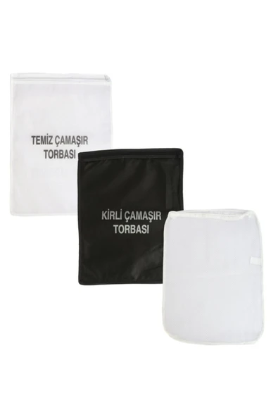 Kirli-temiz-file Çamaşır Torbası Seti ürün görseli 1