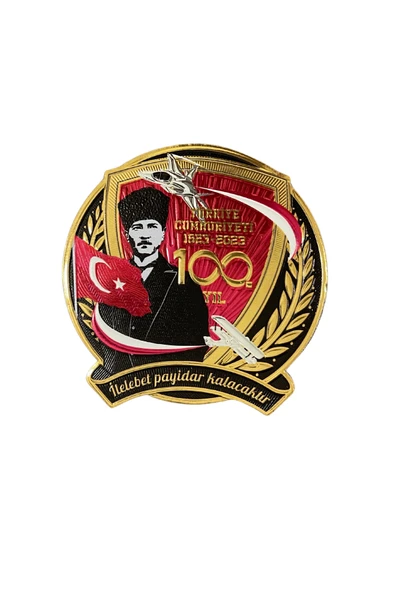 İlelebet Payidar Kalacak Yazılı ATATÜRK armasi - Plastik Peç ürün görseli 1