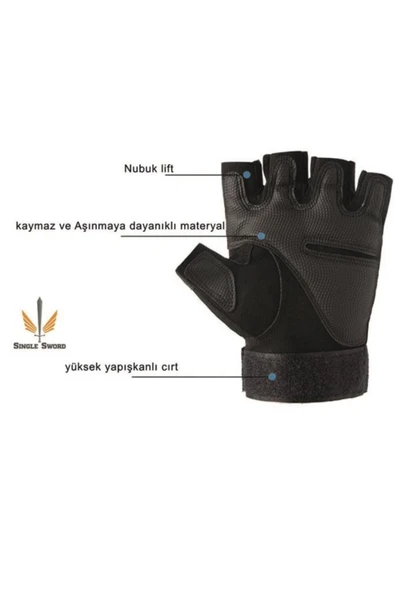 BlackHawk Kemikli Taktik Eldiven Siyah - Resim 4
