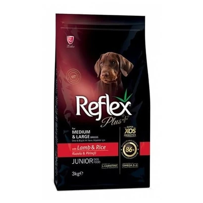 Reflex Plus Kuzulu Pirinçli Yavru Köpek Maması 3kg ürün görseli 1