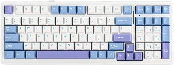 Aula F99 Mavi RGB Reaper Switch Kablolu/Kablosuz Mekanik Oyuncu Klavyesi ürün görseli 1
