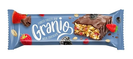 HÜNNAP GRANİO KIRMIZI MEYVELİ ÇİKOLATA KAPLAMALI BAR 40GR ürün görseli 1
