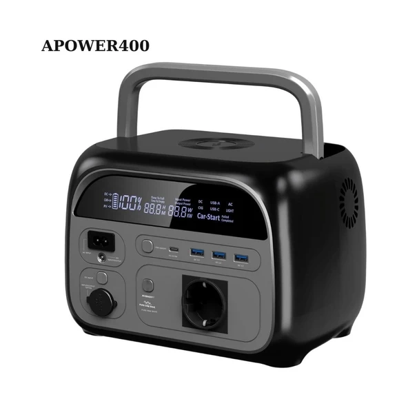 OR-TEC AP400 600W - 108000mAh,345Wh Kapasiteli LiFePO4 (LFP) Taşınabilir Güç Istasyonu, Güç Kaynağı ürün görseli 1