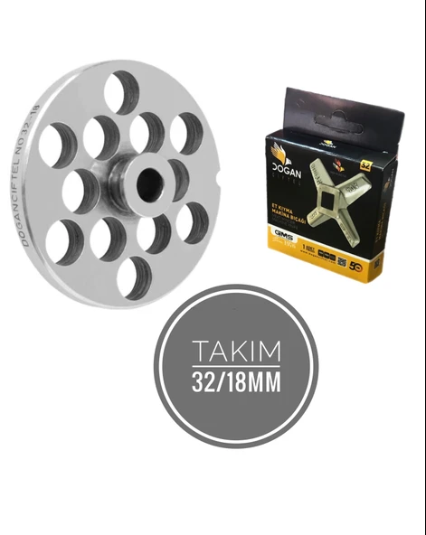 Kıyma Makine Ayna Bıçak Takım 32/8mm ürün görseli 1