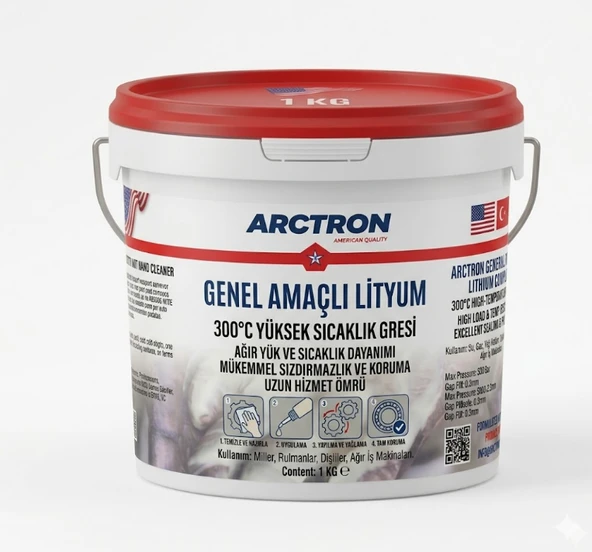 ARCTRON Genel Amaçlı Lityum Kompleks 300°C Gres  14 KG ürün görseli 1