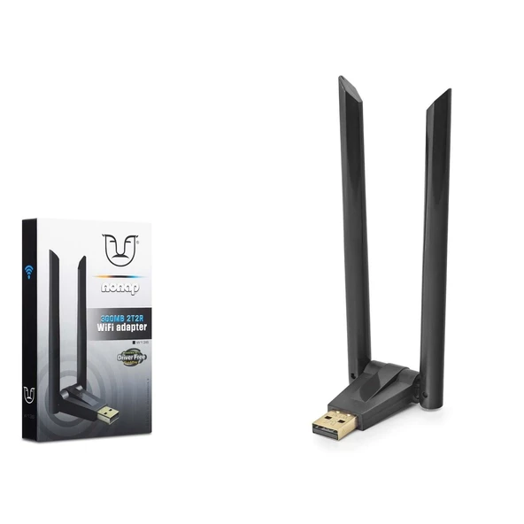 NONAP W136 USB WiFi Adaptör 300 Mbps Dahua DVR Uyumlu - Siyah - RTL8192EU ürün görseli 1