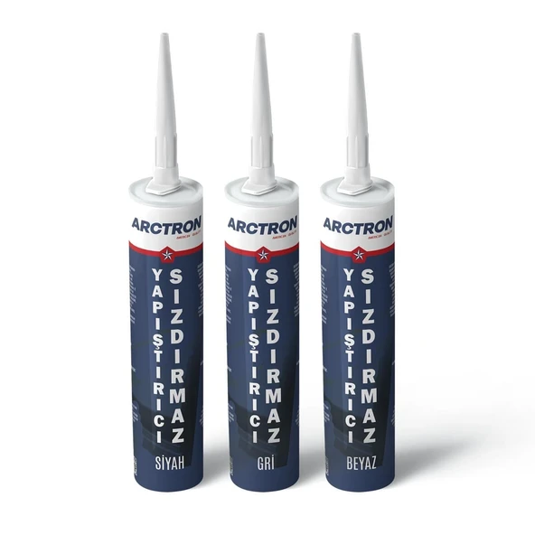 Arctron Yapıştırıcı Sızdırmaz Pu mastik 300 ml  Beyaz ürün görseli 1
