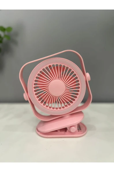 Mini Mandallı Masaüstü Şarjlı Usb Fan Taşınabilir Kademe Ayarlı Soğutucu Vantilatör ürün görseli 1