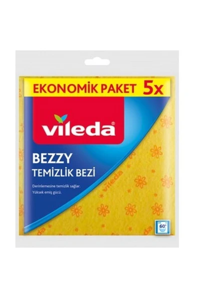 Vileda Bezzy Temizlik Bezi 5’li ürün görseli 1
