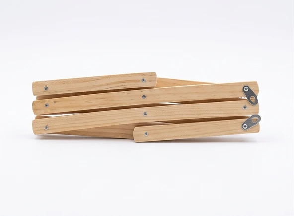 Askılık Ahşap Akordiyon Duvar-Kapı Askılığı 50x25cm - Resim 5