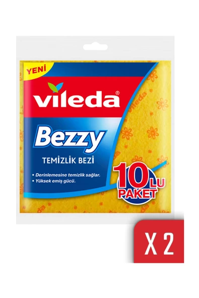 Vileda Bezzy Temizlik Bezi 10'lu x 2 Paket - Resim 2