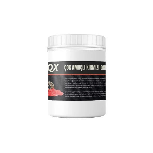 QX Çok Amaçlı Kırmızı Gres  1 KG - Resim 2