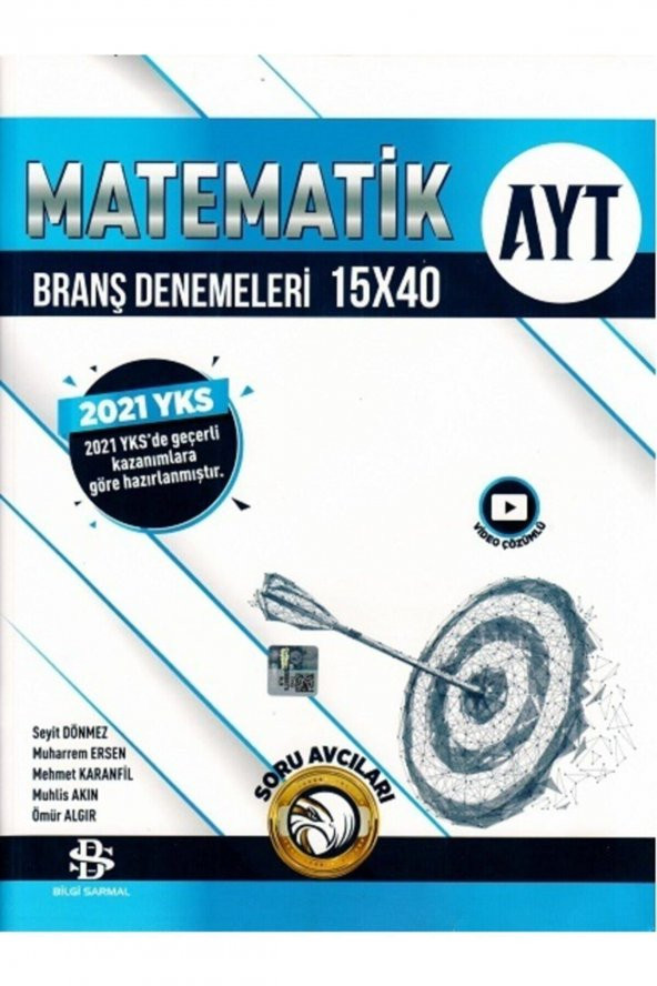 Bilgi Sarmal Ayt Matematik 15x40 Deneme 2021 Güncel Baskı ürün görseli 1