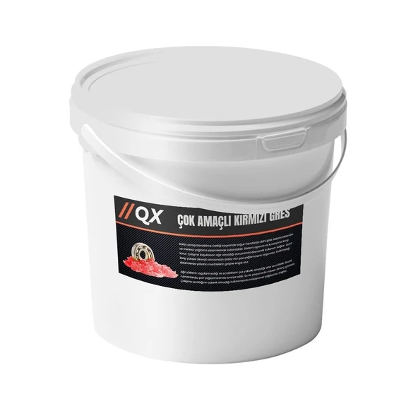 QX Çok Amaçlı Kırmızı Gres  500 GR - Resim 3