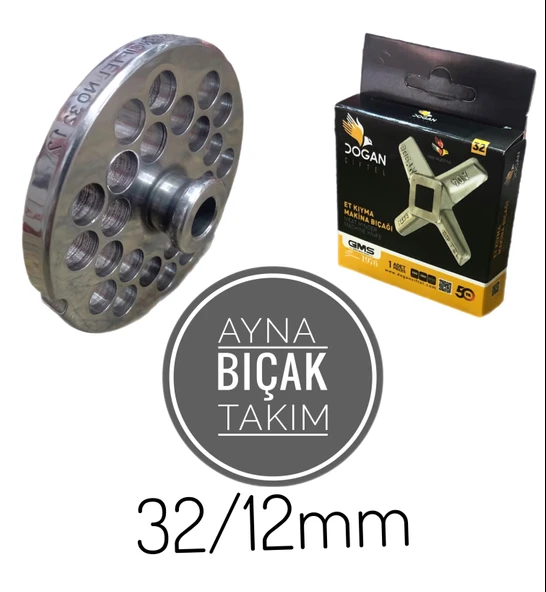 Kıyma Makine Ayna Bıçak Takım 32/12 ürün görseli 1