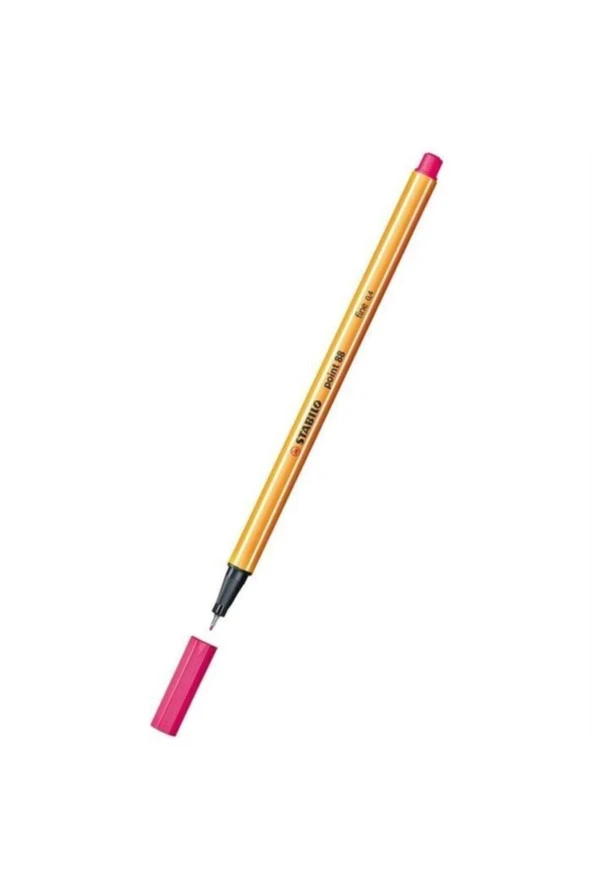Stabilo Keçe Uçlu İnce Kalem 88 Point 0.4 MM Fosforlu Pembe 88/056 (10 Lu Paket) ürün görseli 1