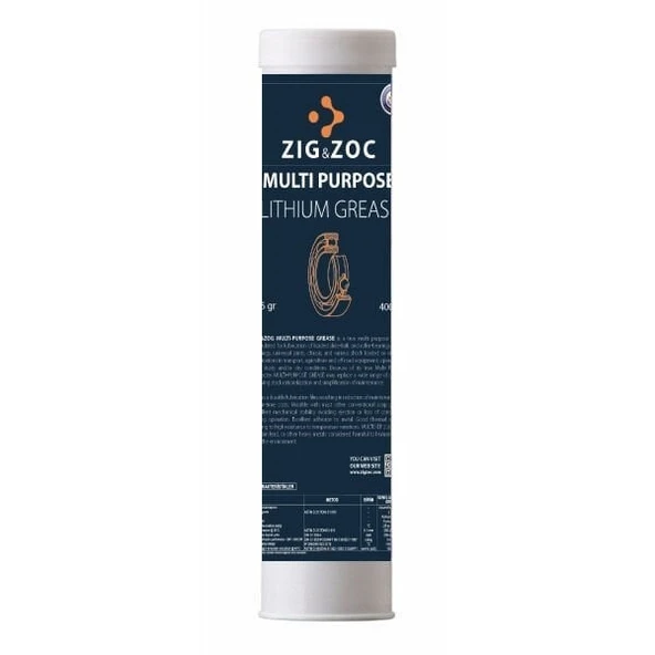 Zigzoc Genel Amaçlı Lityum EP2 Kartuş Gres 400 GR ürün görseli 1