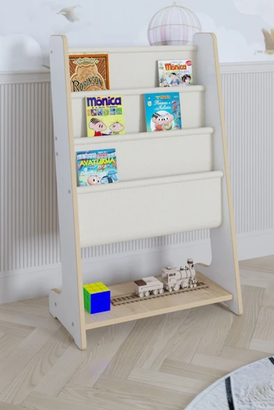 POFİTTO Çocuk Kitaplığı , Çocuk Odası Kitap Düzenleyici , Montessori Kitaplık ürün görseli 1